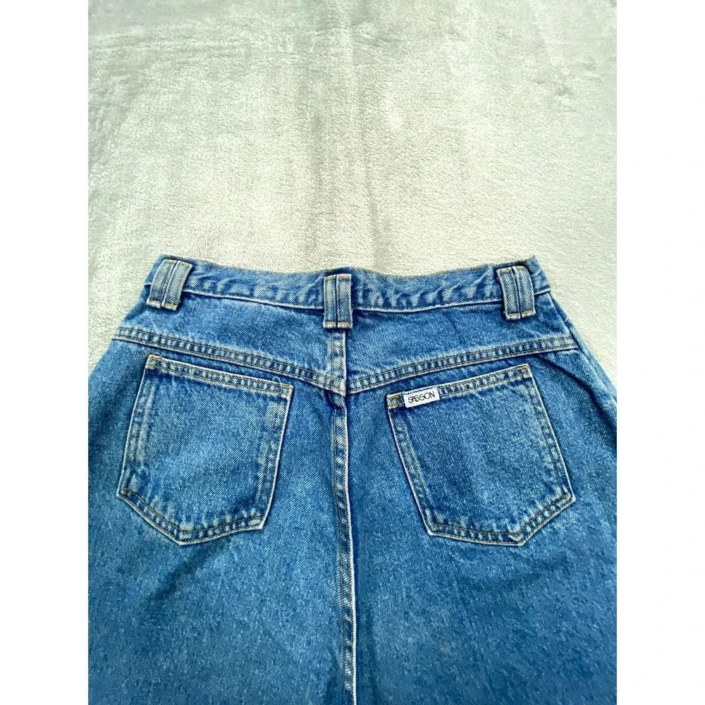 Vintage Lee Jeans‎ Women 14 Blue Made in USA Pleated High Waist Mom Cottagecore
